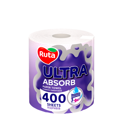 Рушники паперові тришарові Ruta Ultra Absorb 