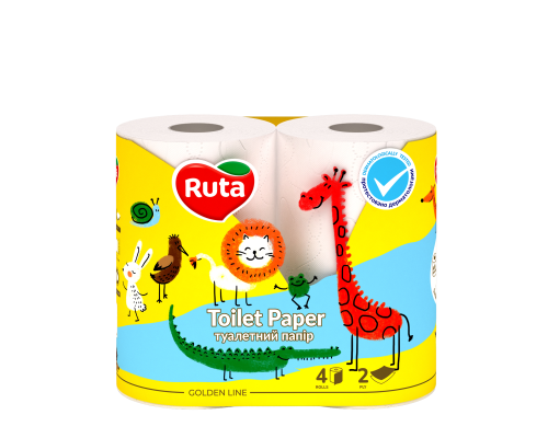 Toilet paper Ruta Kids two-ply 4 rolls